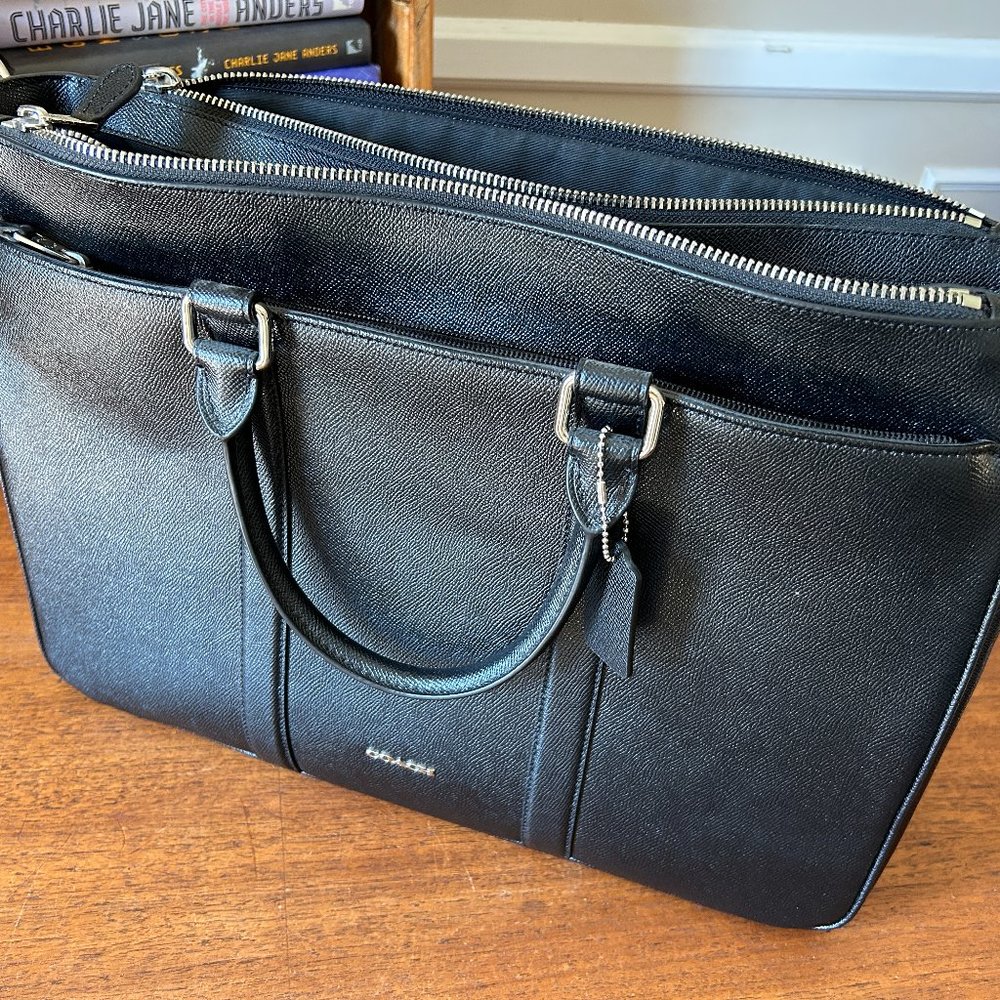 Coach Briefcase/Laptop Metropolitan Blk Shoulder Bag